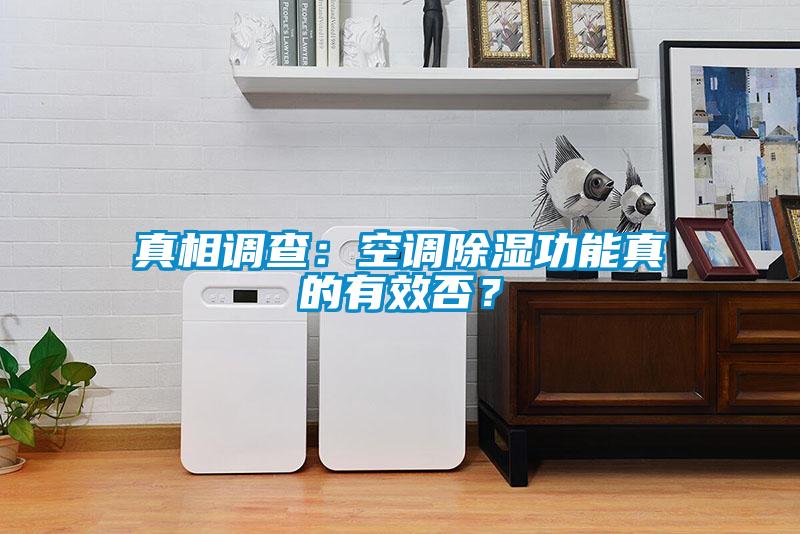 真相調查：空調除濕功能真的有效否？