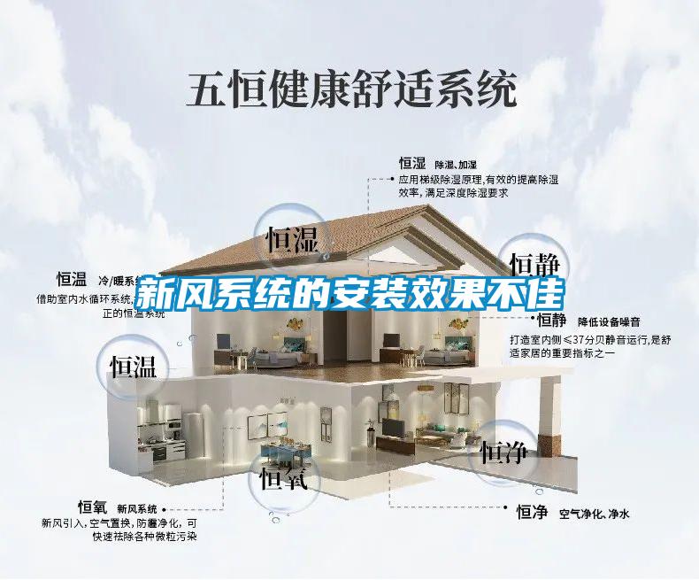 新風系統的安裝效果不佳