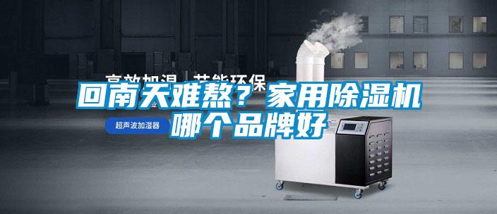 回南天難熬？家用除濕機哪個品牌好