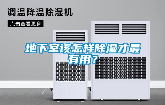 地下室該怎樣除濕才最有用？