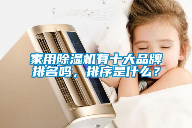 家用除濕機有十大品牌排名嗎，排序是什么？