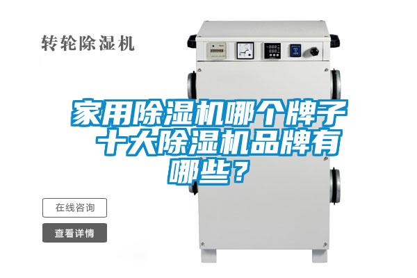 家用除濕機哪個牌子 十大除濕機品牌有哪些？