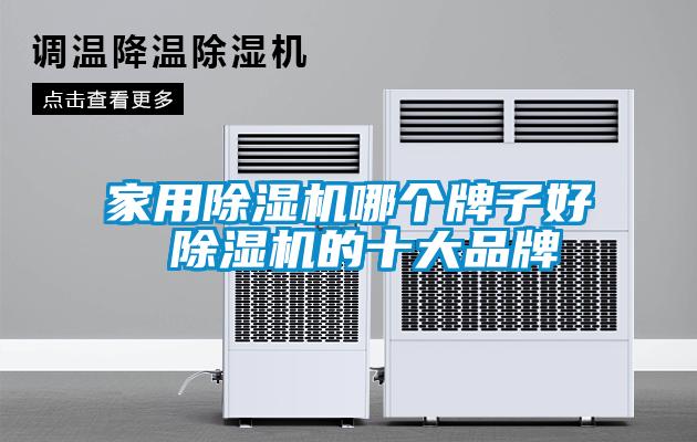 家用除濕機哪個牌子好 除濕機的十大品牌
