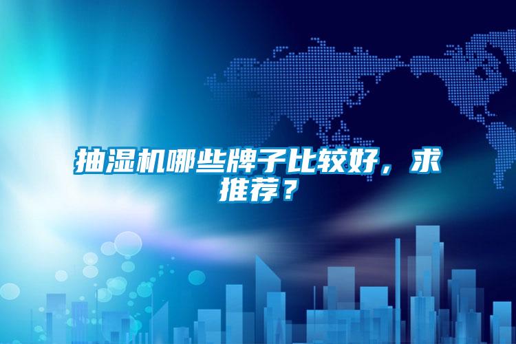 抽濕機(jī)哪些牌子比較好，求推薦？