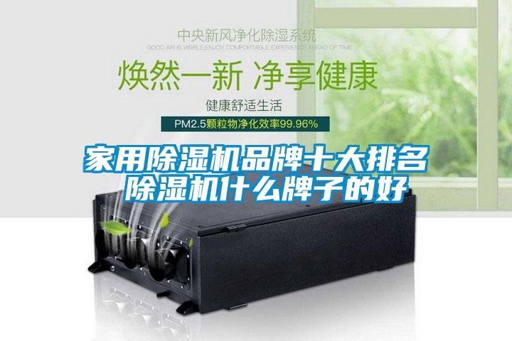 家用除濕機品牌十大排名 除濕機什么牌子的好