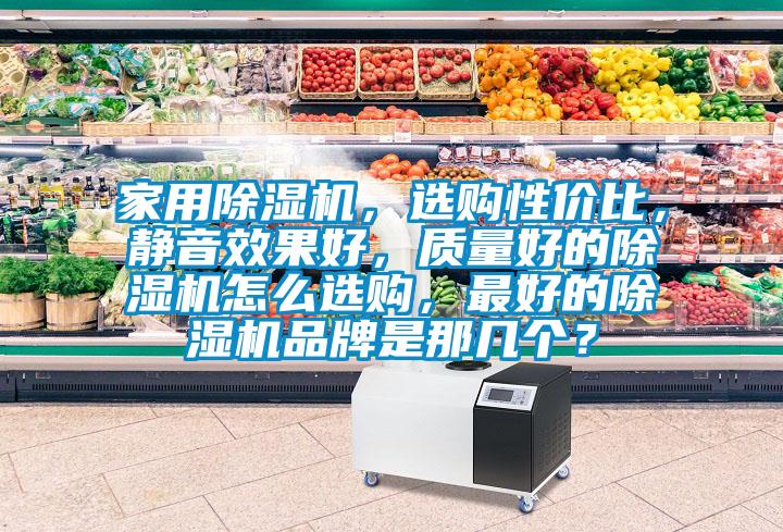 家用除濕機，選購性價比，靜音效果好，質量好的除濕機怎么選購，最好的除濕機品牌是那幾個？