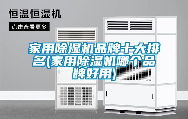 家用除濕機品牌十大排名(家用除濕機哪個品牌好用)