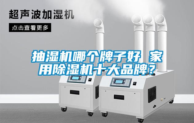 抽濕機哪個牌子好 家用除濕機十大品牌？