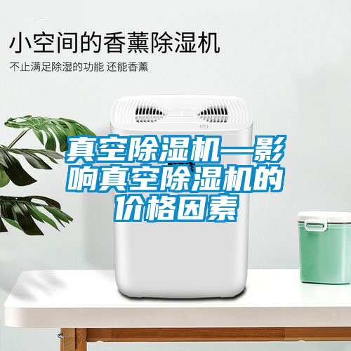 真空除濕機—影響真空除濕機的價格因素