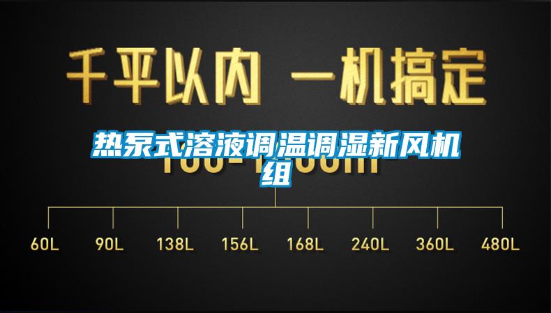 熱泵式溶液調溫調濕新風機組