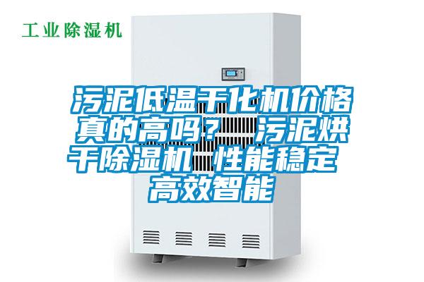 污泥低溫干化機價格真的高嗎？ 污泥烘干除濕機 性能穩定 高效智能