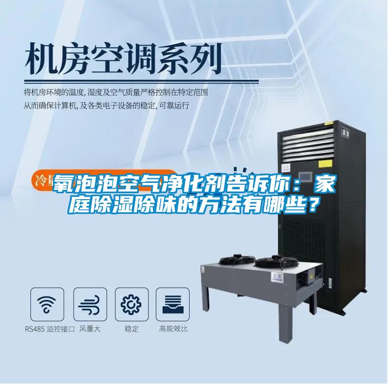 氧泡泡空氣凈化劑告訴你：家庭除濕除味的方法有哪些？