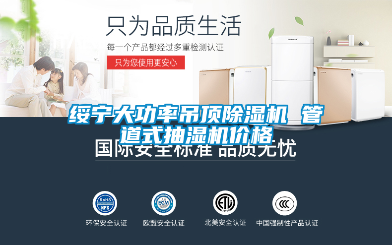 綏寧大功率吊頂除濕機 管道式抽濕機價格