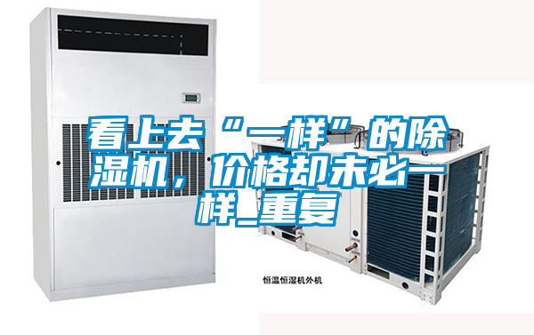看上去“一樣”的除濕機，價格卻未必一樣_重復