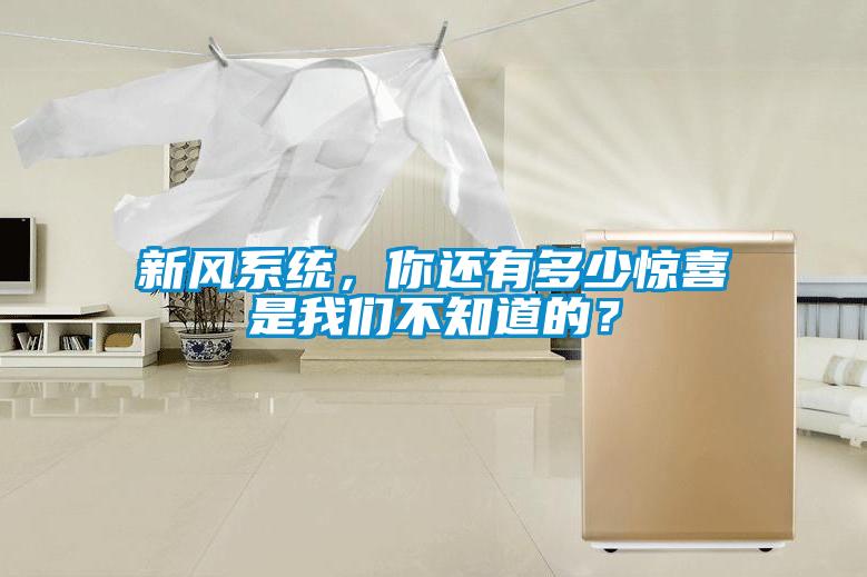 新風(fēng)系統(tǒng)，你還有多少驚喜是我們不知道的？