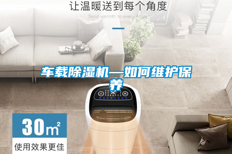車載除濕機—如何維護保養