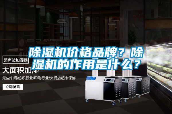 除濕機價格品牌？除濕機的作用是什么？