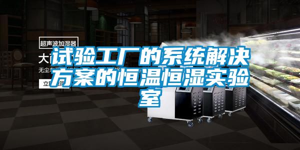 試驗(yàn)工廠的系統(tǒng)解決方案的恒溫恒濕實(shí)驗(yàn)室