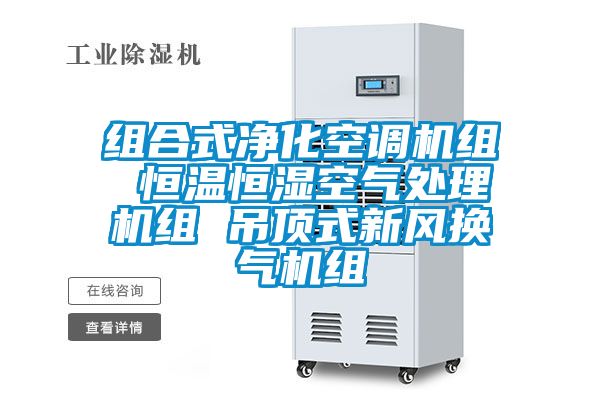 組合式凈化空調機組 恒溫恒濕空氣處理機組 吊頂式新風換氣機組