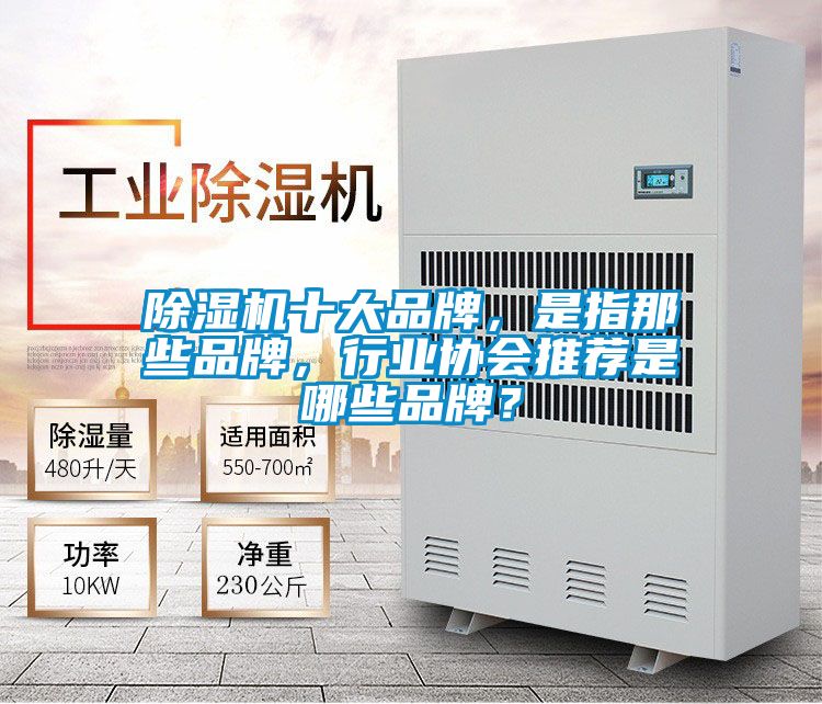 除濕機十大品牌，是指那些品牌，行業協會推薦是哪些品牌？