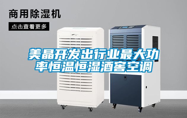美晶開發出行業最大功率恒溫恒濕酒窖空調