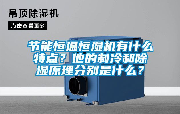 節能恒溫恒濕機有什么特點？他的制冷和除濕原理分別是什么？