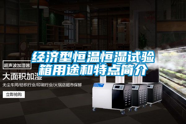 經濟型恒溫恒濕試驗箱用途和特點簡介