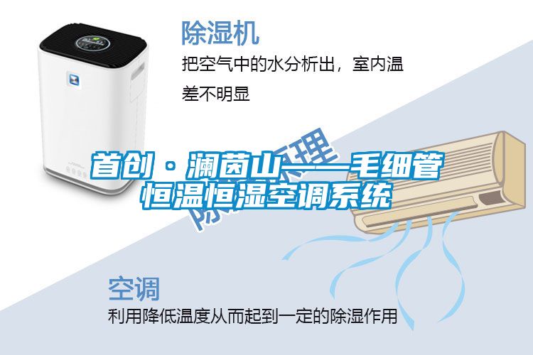 首創·瀾茵山——毛細管恒溫恒濕空調系統